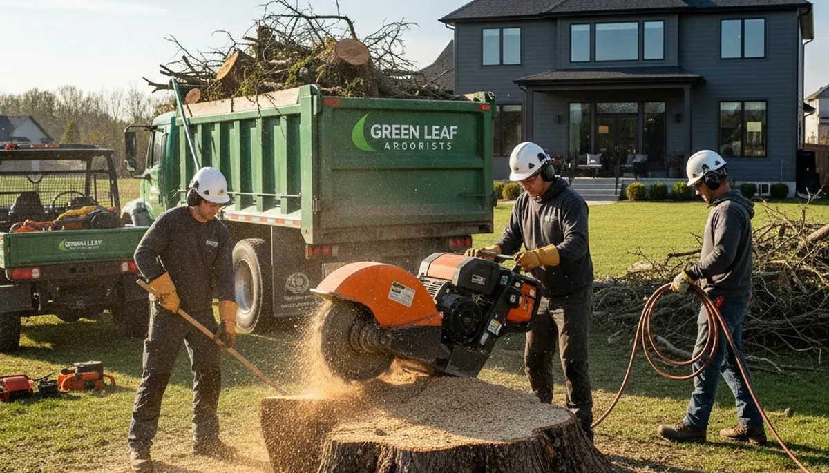 Professional stump removal in Sarasota, FL by Chop Chop Tree using specialized tree service equipment