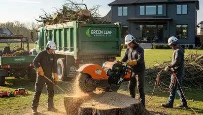 Professional stump removal in Sarasota, FL by Chop Chop Tree using specialized tree service equipment