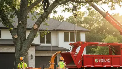Professional arborist performing tree removal in Sarasota, FL for Chop Chop Tree service