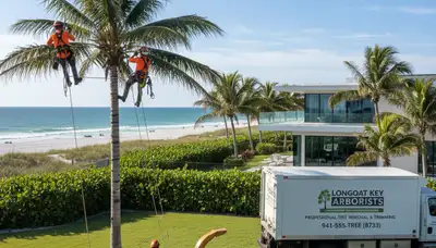 Professional tree removal service in Sarasota FL safely clearing residential property trees